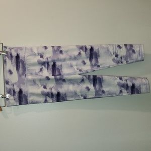 Aerie Purple and White Leggings